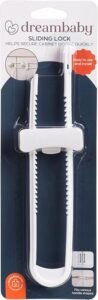 Dreambaby Sliding Cabinet Locks - Child Proof Cabinet Latches - For Kitchen, Bathroom Storage Doors Handles & Knobs -...