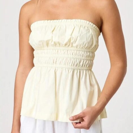 Womens Crop Top Zara Cream Large Used